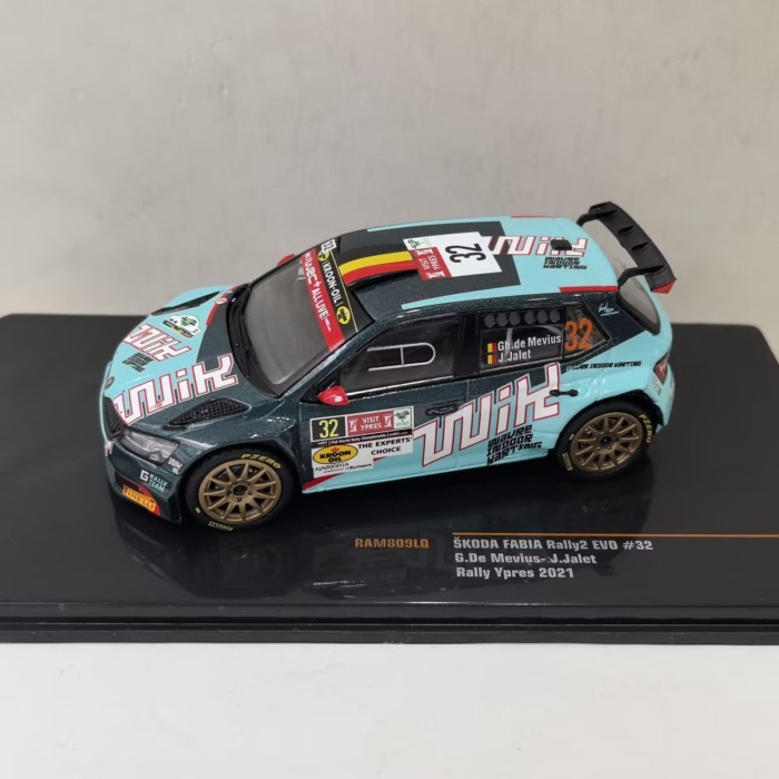 IXO 1/43 SKODA FABIA EVO  #32  2021 Skoda Racing Model Alloy