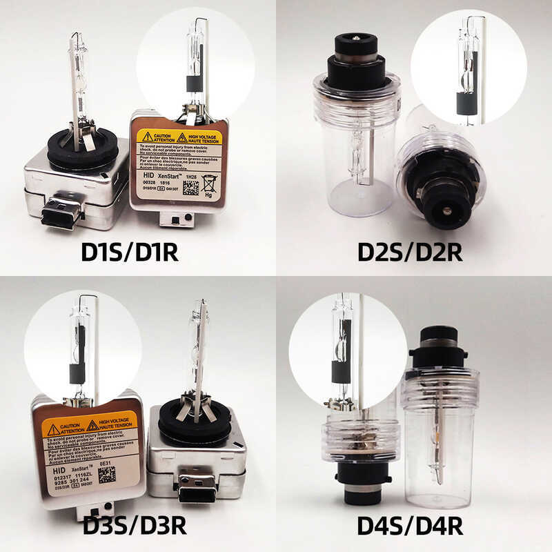 HID หลอดไฟซีนอน D1S D2S D3S D4S D5S D8S ไฟหน้า LED สว่างเป็นพิเศษ 35w