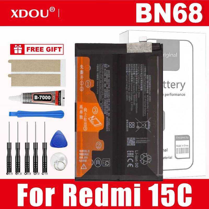 แบตเตอรี่ใหม่เอี่ยม Bm5r Bn5x Bn68 Bn70 สำหรับ Xiaomi Redmi 12 5G/Redmi 14C/Redmi 15C 15 แบตเตอรี่ส