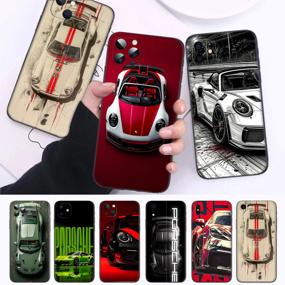 Porsche 911 GT3 RS รถสปอร์ตมีสไตล์ ^ PC-3 สําหรับ iPhone 12 13 14 15 Mini Pro Max Plus ความเข้ากันได