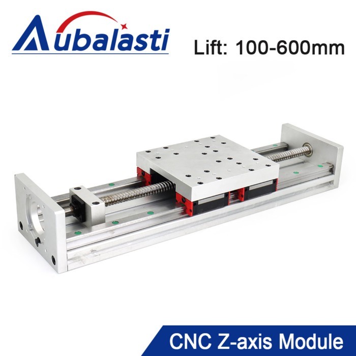 Aubalasti CNC Z axis Module Lift 100-600mm Guide HGR20 SFU1610 SFU1605 for CNC  Spindle Motor