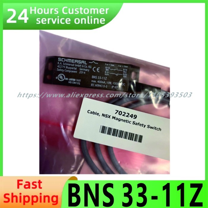 BNS33-11Z-ST Safety Sensor BPS33 Replacement Magnetic Coded Switch 2m Cable High Security Door Moni