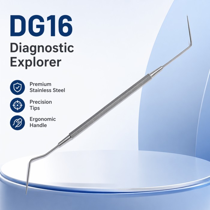 Dental DG16 Explorer  Diagnostic Stainless Steel Double Ended Instruments