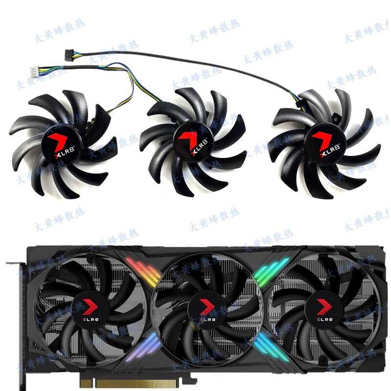 P PNY/PNY/PNY RTX4060ti 4070 4070ti 4070S 4070tiS VERTO พัดลมการ์ดกราฟิก