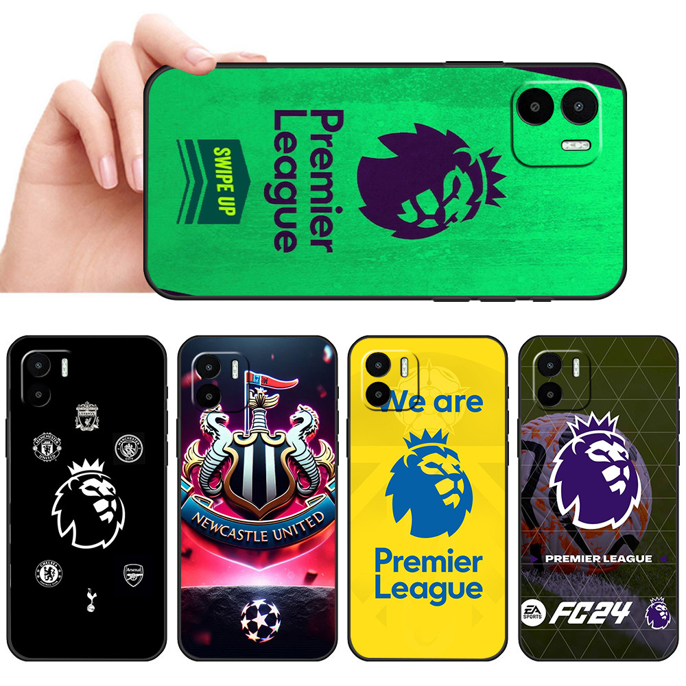 เคสโทรศัพท์สีดําแบบนุ่มสําหรับ Xiaomi Redmi A1 A2 SX41 พรีเมียร์ลีกโลโก้ปลอกป้องกันการตกฝาครอบป้องกั