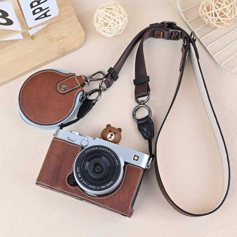 กระเป๋ากล้อง Fuji XE5 XE5 เคสป้องกัน Micro กระเป๋ากล้องเดี่ยวน่ารักอุปกรณ์เสริมแนวทแยงซองหนัง Xe5 เค