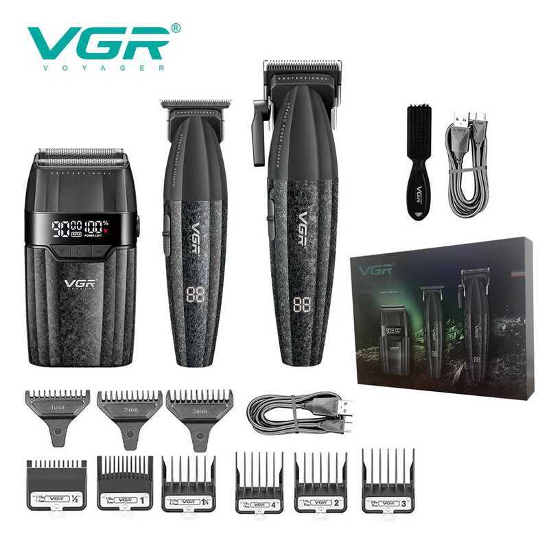 VGR Professional pers ตัดผม hine 9000 RPM ตัดผมตัดผมไร้สาย Trimmer สําหรับผู้ชาย V-640