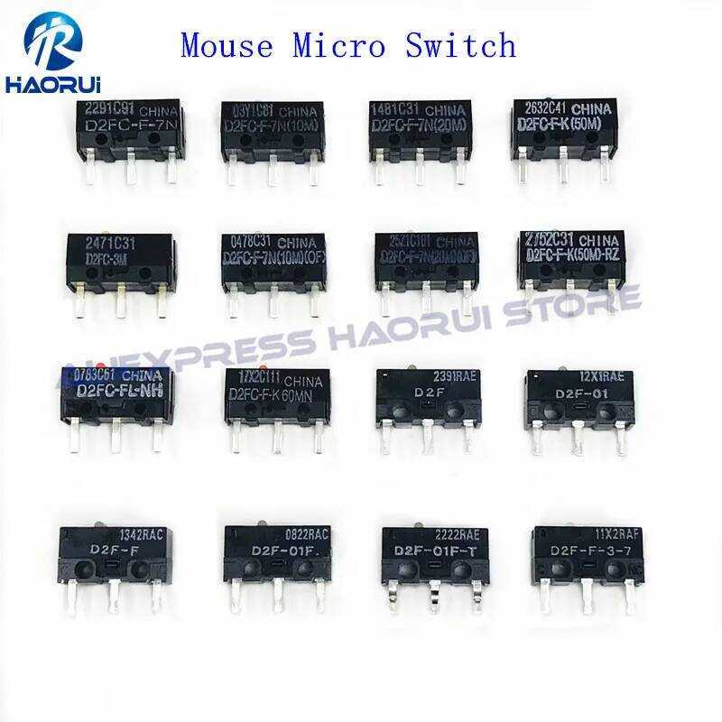 จัดส่งฟรี 10 ชิ้น ไมโครสวิตช์ D2FC-F-7N 10M 20M OF D2FC-F-K 50M 60MN D2F D2F-F D2F-01 D2F-L D2F-01F 