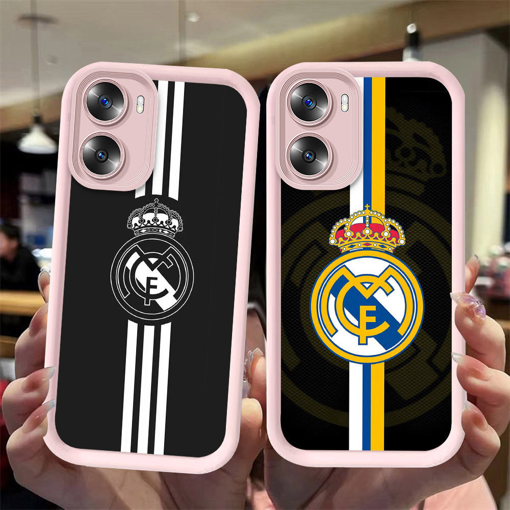 J-40 Real-Madrid ดำขาวชมพูเคสโทรศัพท์หรับ OPPO A57 A77S A57S A77 A56S A57E 5G