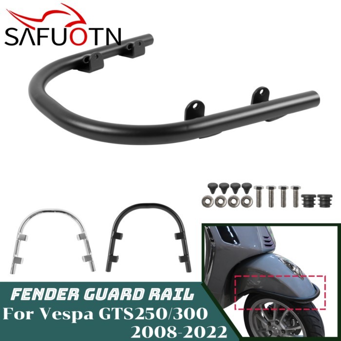 For GTS300 GTS250 GTV300 Front Fender Guard Rail For Vespa GTS 300 250 2008-2022 Motor Mudguard Rac