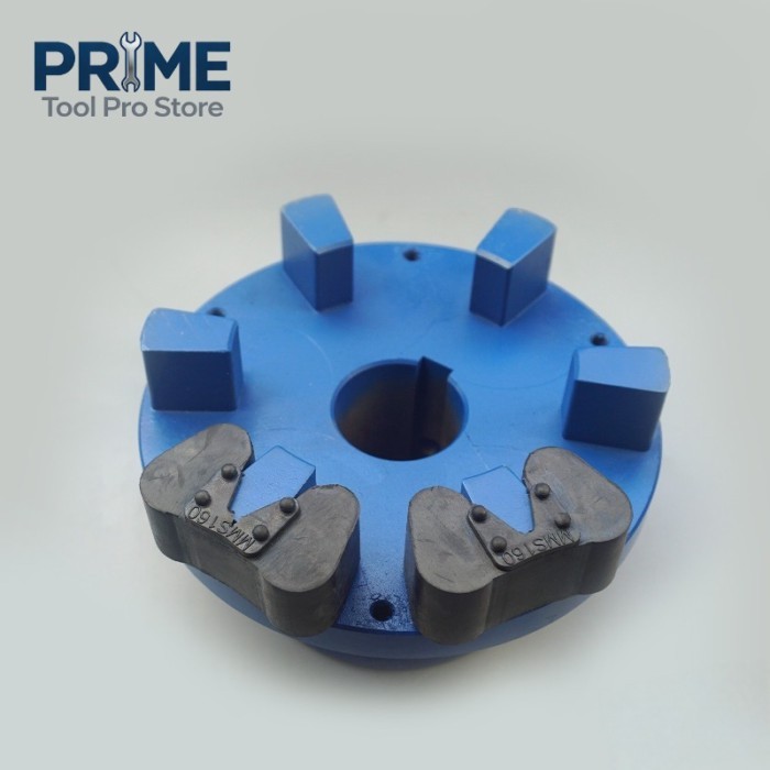 Door  Sizing Machine Roller Coupling MMS160 Aluminium Disc Elastic Rubber Flange Flexible Coupling
