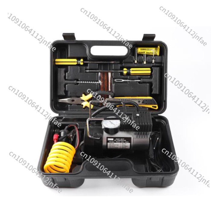 12V Automobile Cylinder Gas Pump Power Toolbox Pump Car Air Compressor  Car Tire Inflator Pump
