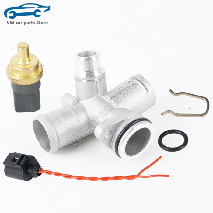 06D121132C Aluminium Engine Water Pipe Coolant Flange For Audi A4 B6 B7 2.0 A6 C6 2.0T 06D 121 133