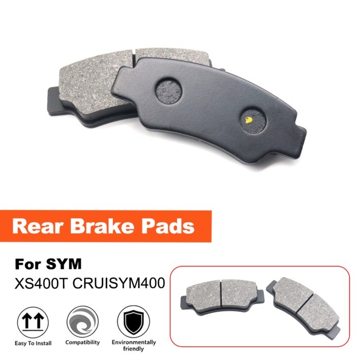 2PCS Motorcycle Rear Brake Pads For SYM Cruisym400 XS400T XS 400T Brake Pad Set CRUISYM400 Replacem