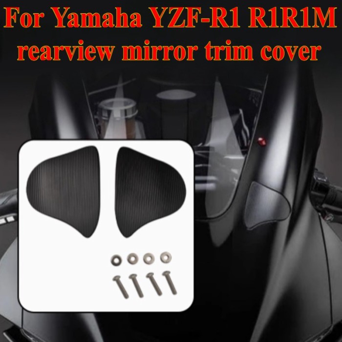 2PCS Motorcycle Rearview Mirror Block Off Base Plates Cover for Yamaha YZF R1 YZF-R1M 2020-2024，Mot
