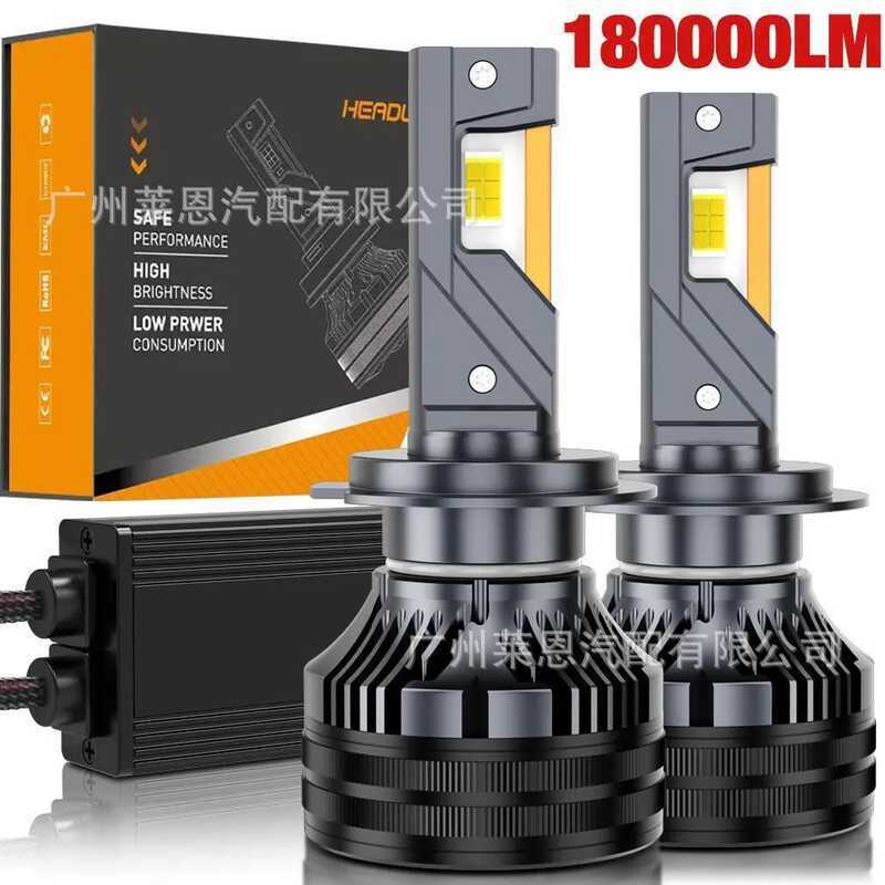 Q7 สามหลอดทองแดงไฟหน้ารถ LED H1H4 H7 H11 95 9012 หลอดไฟ LED