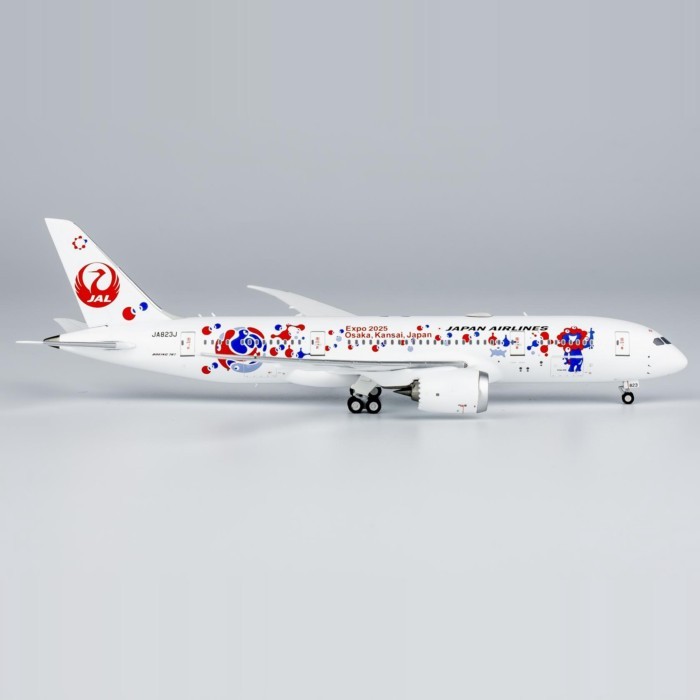 พร้อมสต็อก NG ยี่ห้อ 1: 400 Japan Airlines Osaka Shibo B787-8 JA823J เครื่องบินรุ่น Limited Edition 