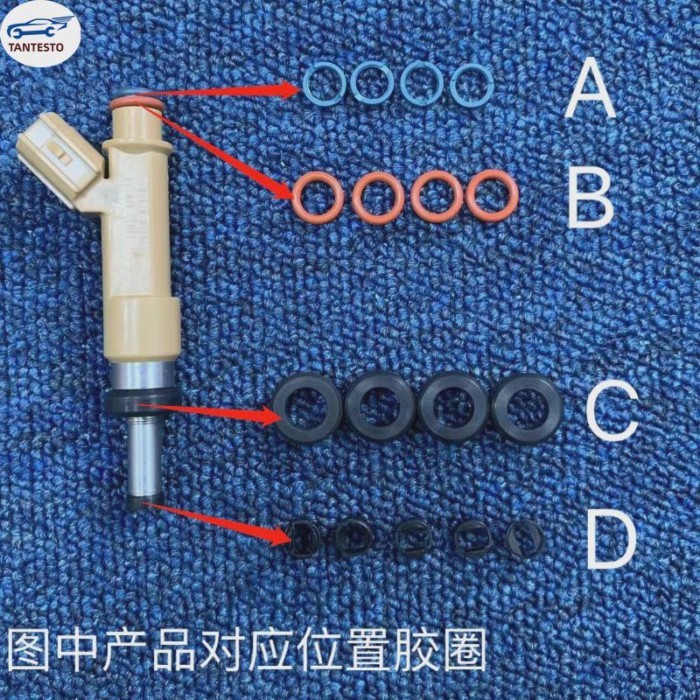 For Toyota Imported Xiaobawang 2.0 3ZR Engine Injector Rubber Ring, Seal  O-ring Repair Kits