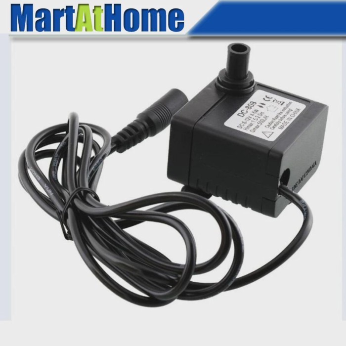 Mini Submersible Water Pump Brushless 5W DC 6~12V 500L/H 1.5 Meter for Garden Fountain