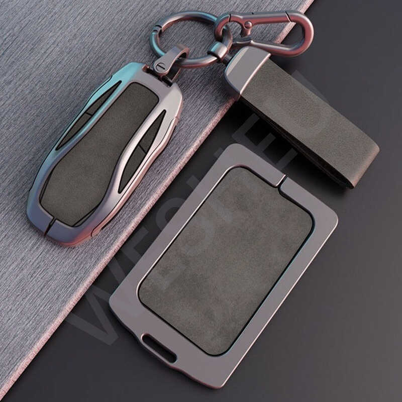 สำหรับ MG Im5 L6 Im6 Ls6 IM Ls7 เคสกุญแจ NFC หนังผสมโลหะสังกะสี ป้องกันรีโมทรถยนต์แบบไดนามิก พร้อมส