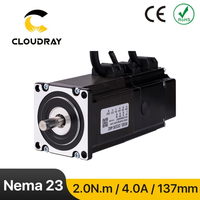 Cloudray Nema 23 stepper motor 2.0N.m 4.0A Closed Loop Stepper Servo motor with Brake with Encoder