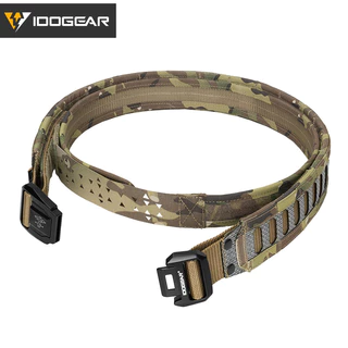 IDOGEAR Tactical Tegris Belt 2"หัวเข็มขัด 1000D Nylon Hard Lightweight MOLLE เข็มขัดยุทธวิธีปรับได้ 3442
