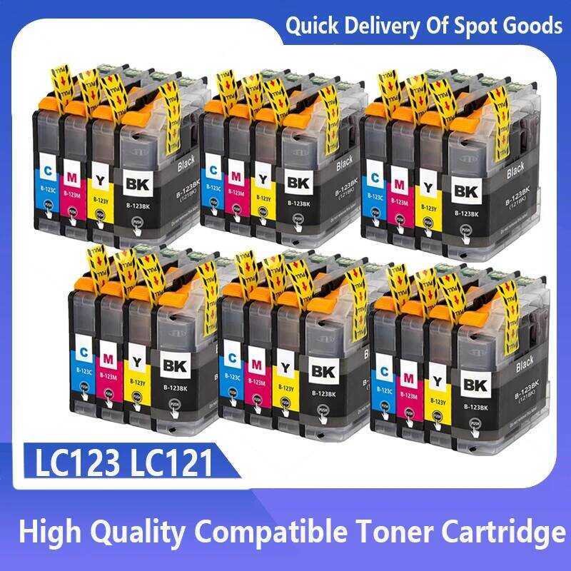 LC123 LC-123 LC 123 XL LC123XL jet ตลับหมึกสําหรับ Brother MFC J4410DW J4510DW J4610DW J4710DW J470D