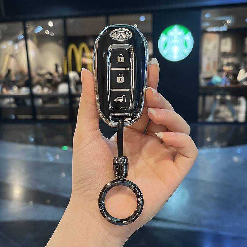 เหมาะสําหรับ Infiniti Q50L ฝาครอบกุญแจ QX50 QX55 QX60 Q70L G25 FX35 หัวเข็มขัดรถกรณี