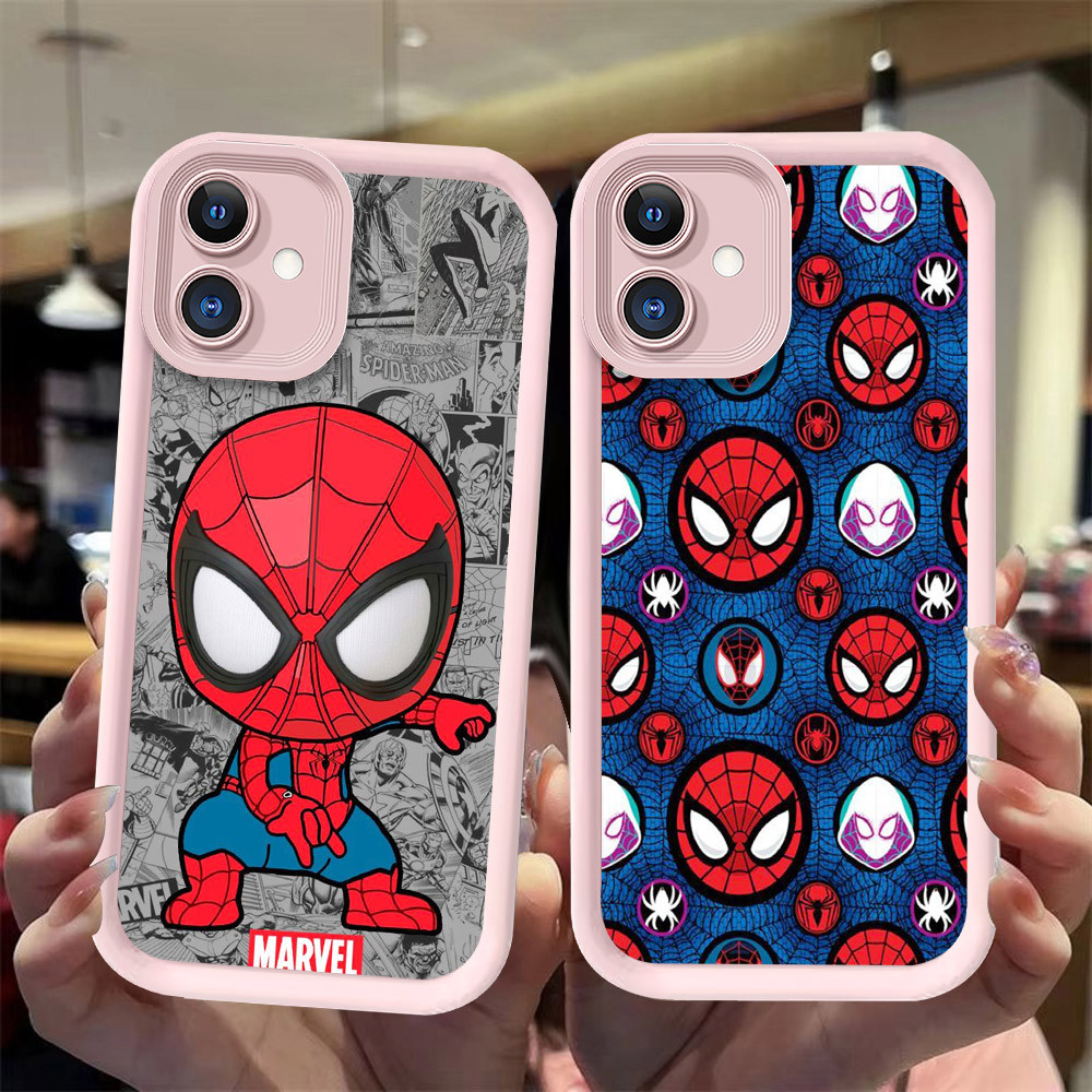 J-10 Spiderman ดำขาวชมพูเคสโทรศัพท์หรับ VIVO IQOO Y02T U5 Z6 U5E Y75 Y02 Y02A 5G
