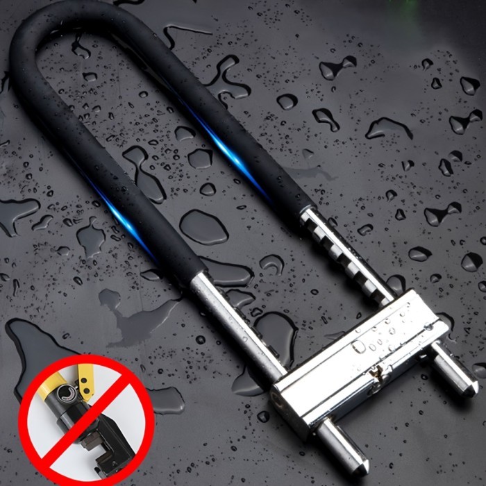 Adjustable Shackle Lock U-Shape Shackle U-Lock Bicycle Lock fits Most pins Ideal for Indoor and Out