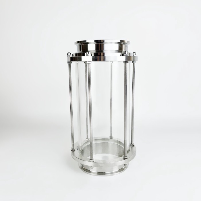 6"(154mm)OD167mm High Quality Flow Sight Glass Diopter Sight Tower Sight Glass, Height 390mm,Stainl