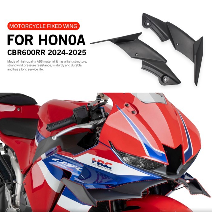 CBR600RR Motorcycle Front Fairing Winglet Air Spoiler For HONDA CBR600 RR CBR 600RR CBR 600 RR 2024