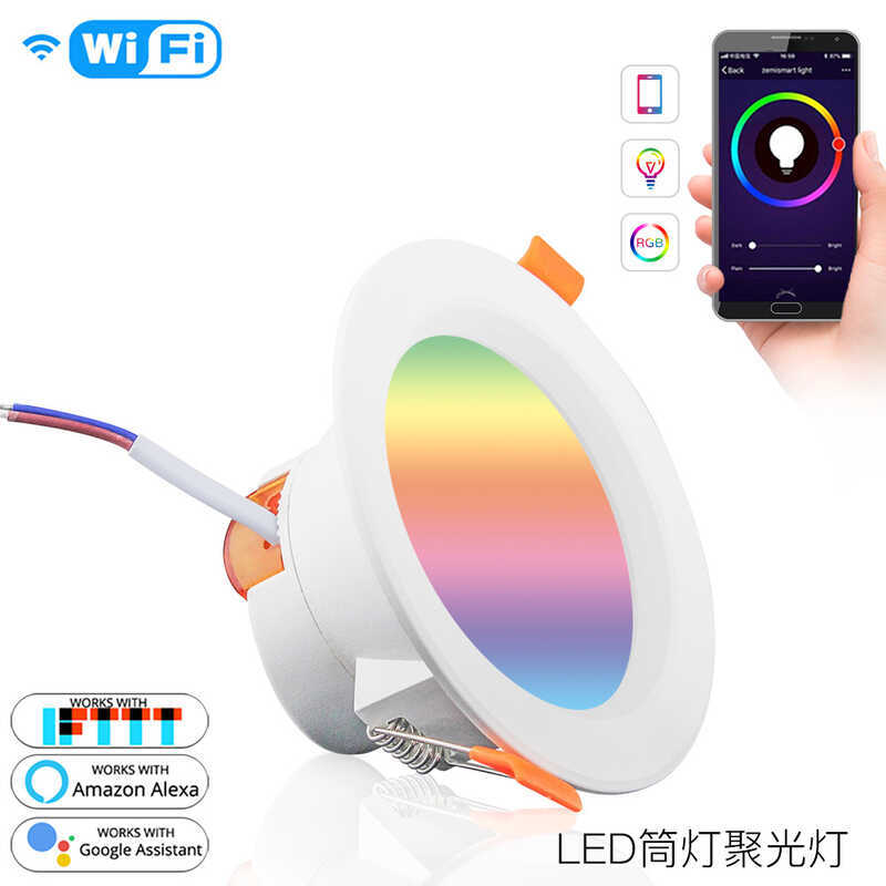 WIFI Graffiti Smart RGBCW Smart Tube app Remote Timing Bulb Voice Dimming Color Matching led Bulb