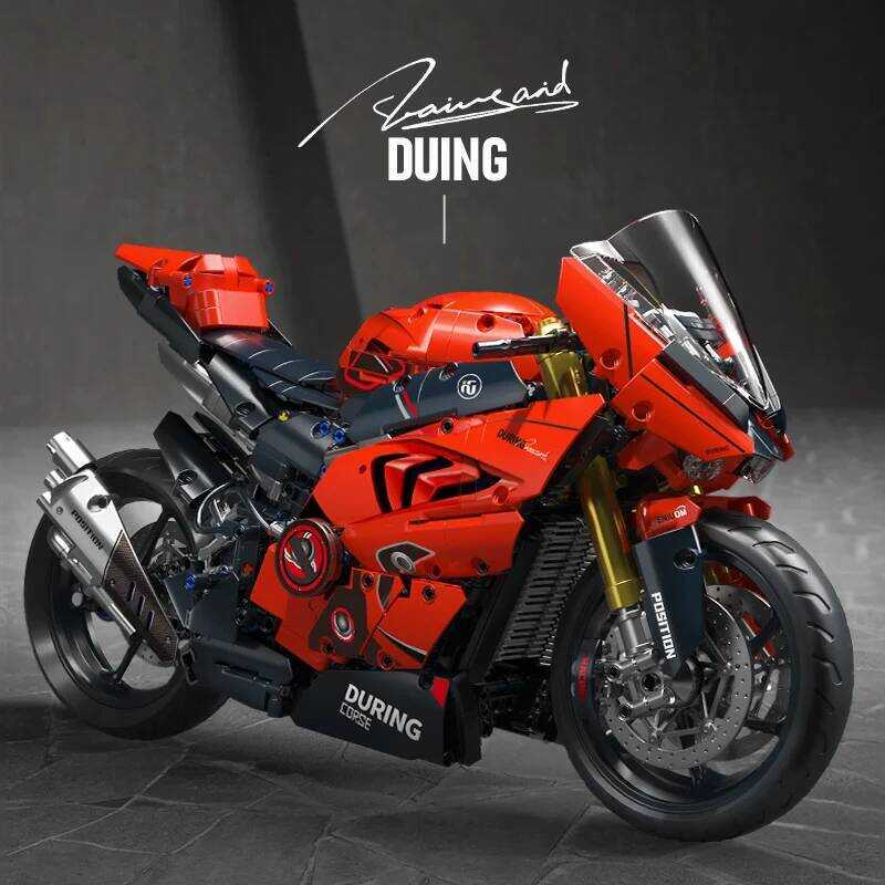 cycle Building Blocks Set 2024Pcs Technical Racing Er Motorbike Model Kids DIY Assembled Toys Gifts