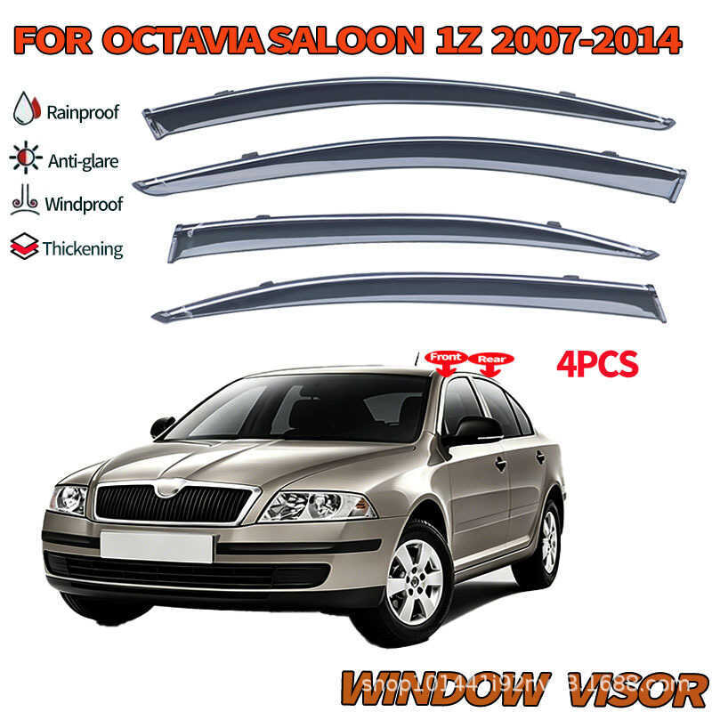 เหมาะสําหรับ 07-14 Skoda Vivia Octavia Mk2 1Z Visor Window Visor