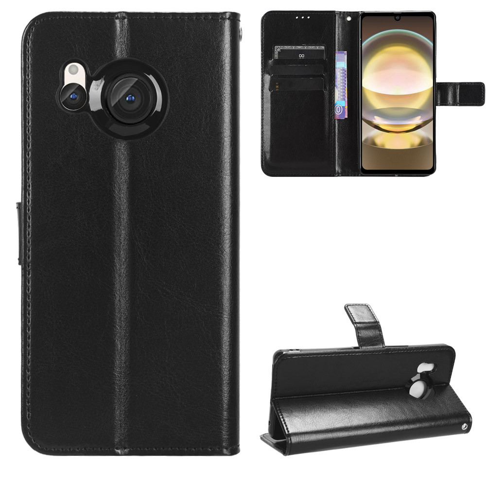 กระเป๋าสตางค์หนังสําหรับ Sharp Aquos R6 R7 R8 R9 Pro R10 R11 R5G Flip Card Slot เคสโทรศัพท์ฝาครอบ