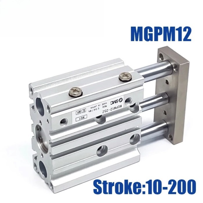 Compact Guide Cylinder SMC MGPM12 MGPM12-10Z MGPM12-20Z MGPM12-30Z MGPM12-40Z MGPM12-50Z MGPM12-75Z