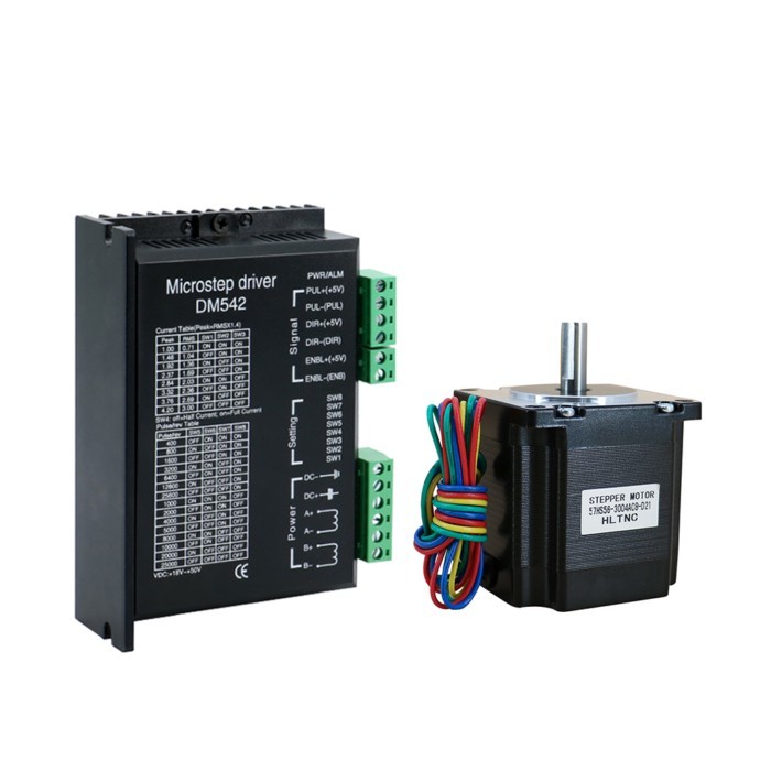 NEMA 23 57HS56 1.2N 56mm Stepper Motor With Hybrid Engine Driver Controller TB6600 DM542 DM556 For