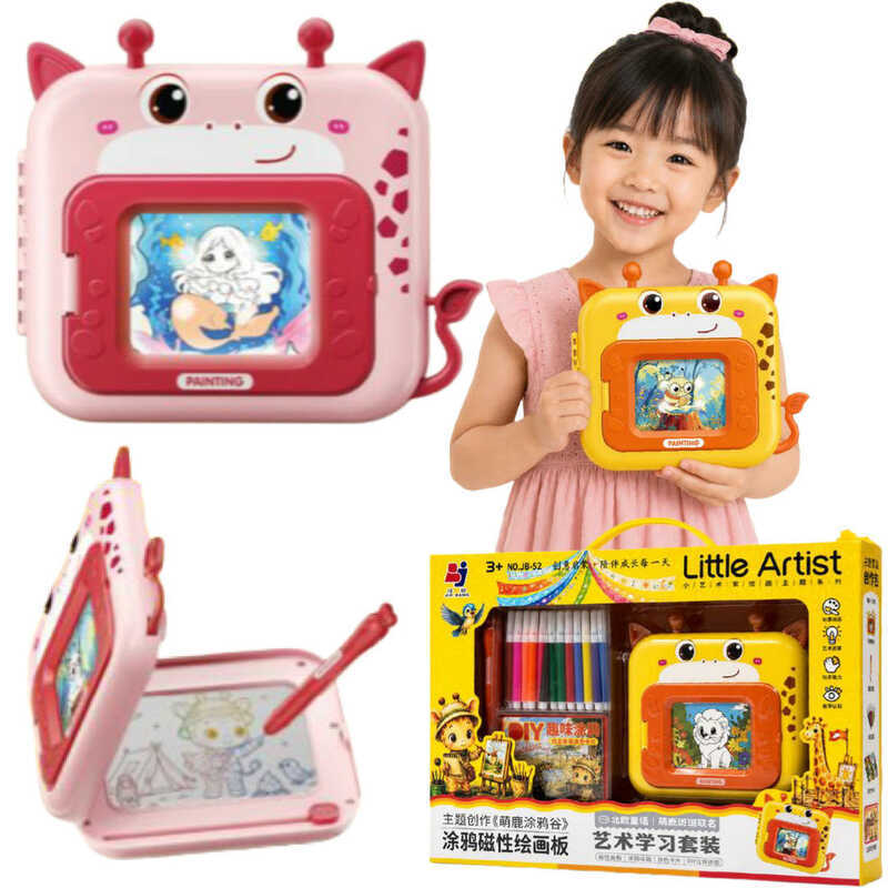 Fawn Graffiti Magnetic จิตรกรรมกระดานเขียน JB-52 กระดานเขียนเครื่องเขียนการศึกษา diy Play House จําล