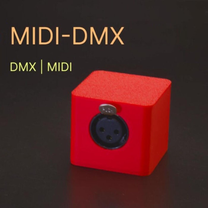 Compact Size MIDI to DMX Converter Box USB-C for DMX Lighting Control