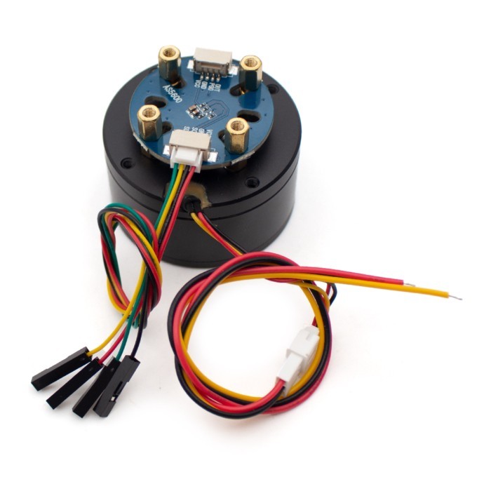 4015 Hollow Shaft BLDC Motor - High Torque External Rotor with AS5600 Magnetic Encoder (I2C Support