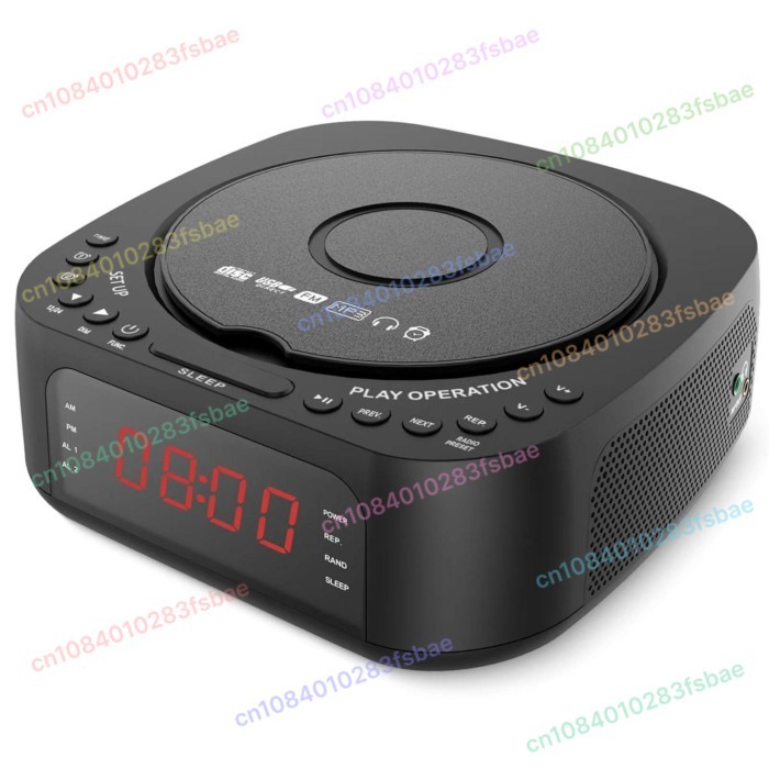 New CD Player Integrated FM Radio Alarm Clock Bluetooth Speaker Home CD Player Music Player