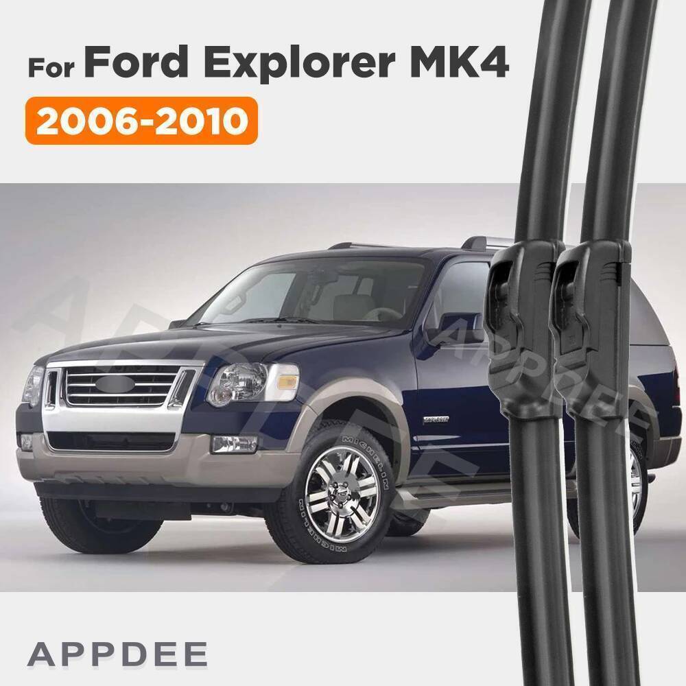 APPDEE สําหรับ Ford Explorer U251 MK4 2006-2010 2007 2008 2009 Wiper ใบปัดน้ําฝนด้านหน้ากระจกกระจกแป