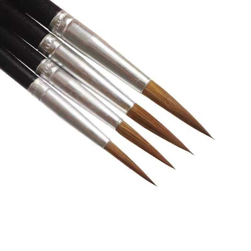 [เก็บเต็มที่ออกแบบมา Victory Long Peak Paint Pen Wolf Hair Hook Line Pen สีน้ําอะคริลิคภาพวาดศิลปะภา