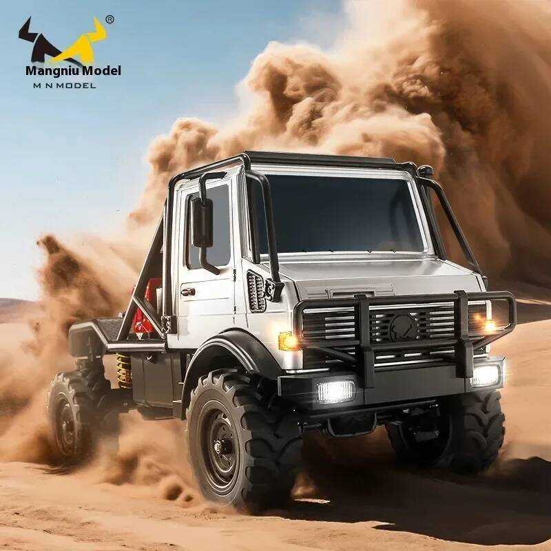 ใหม่ Mn333 Unimog U4000 Rc 1/18 Full Proportion 4wd รีโมทคอนโทรลรถที่มีประสิทธิภาพกลางแจ้งปีนเขารถออ