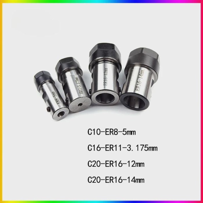ER8 ER11 ER16 ER20 motor shaft tool holder c10 c16 c20 c25 er8a er11a er16a er16m er20a er20m 3.175