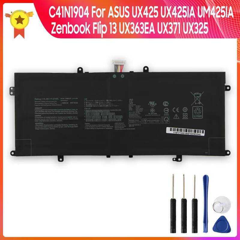 แบตเตอรี่ทดแทน C41N1904 สำหรับ Asus ZenBook Flip 13 UX363 UX425IA UM425IA UX425E UX325 U4700E U3700J