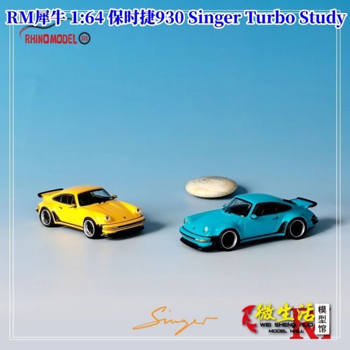 RM Rhino 1: 64 Porsche 930 Singer Turbo Study Alloy Car Model
