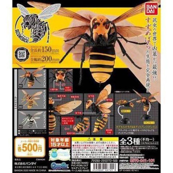[Bandai] Fire Big Illustrated Book Bumblebee Capsule Toy 01 02 Queen Bee Hornet Hornet Bee Capsule T