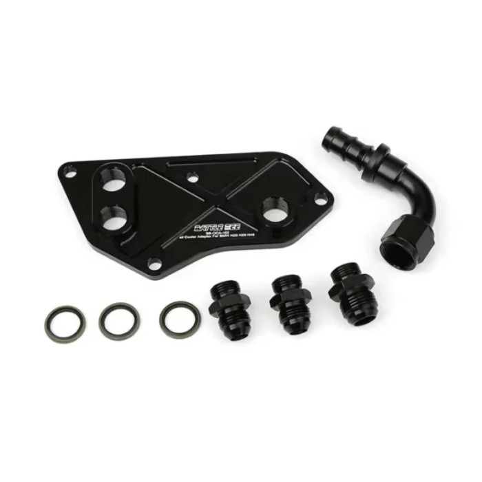 001Oil cooler adapter with connector Oil filter sandwich plate adapter for BMW F30, N20B20, N52B30